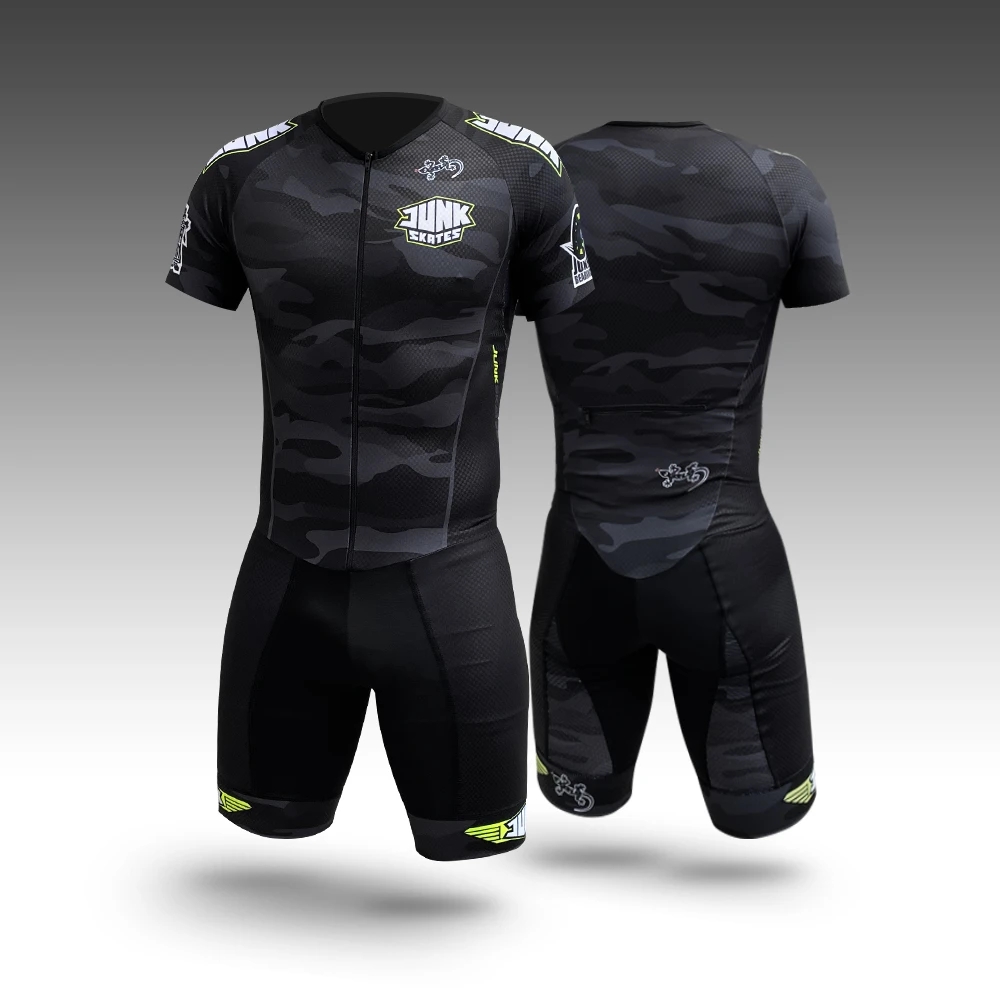 Cycling Gear Jersey - メンズローラースケートサイクリングジャージ,トライアスロン服,トライスーツスキンスーツ,バイクボディスポーツ水着,クッションなし