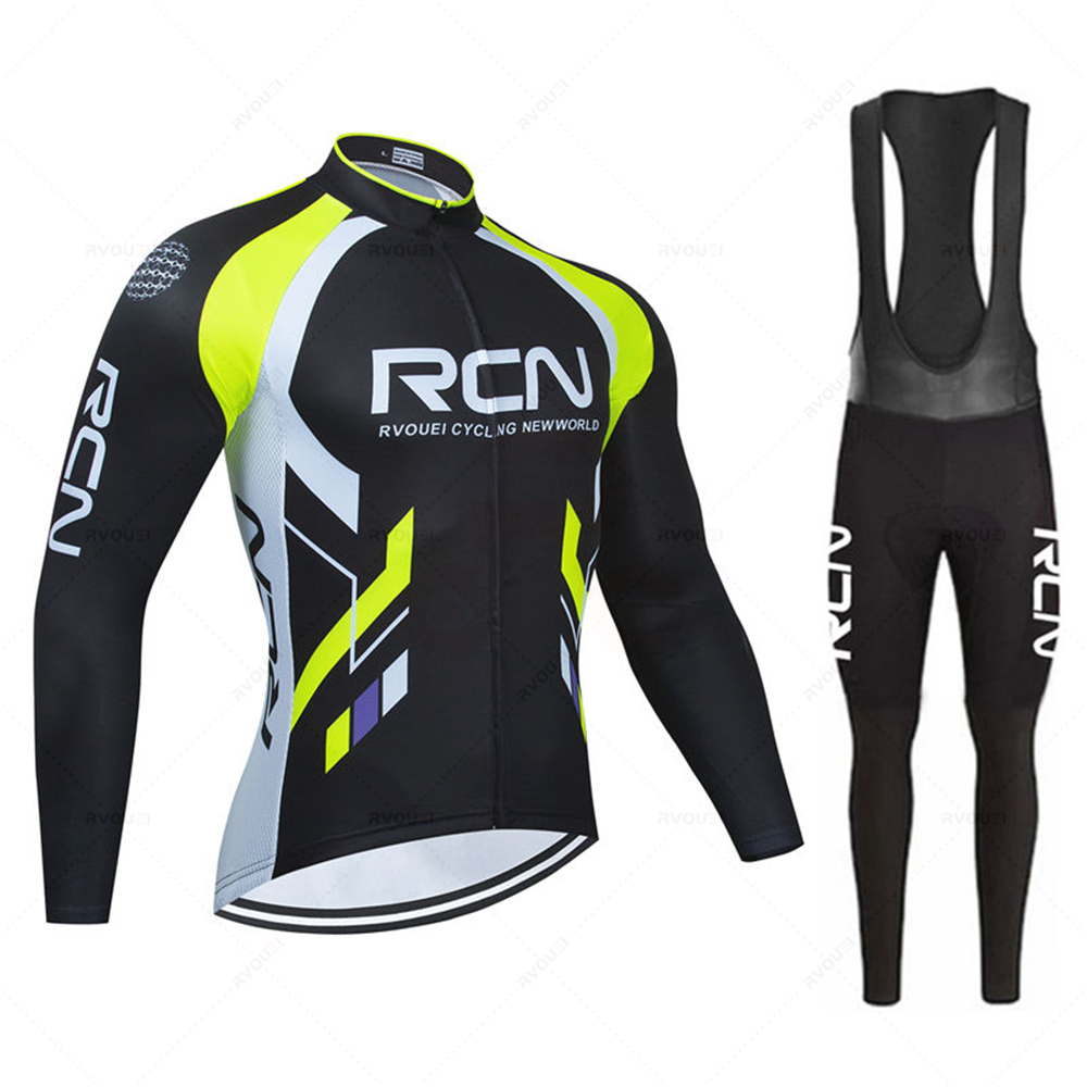 Rvouei 秋長袖サイクリングジャージセットビブパンツ R - Cycling Gear Brands のレビューと価格